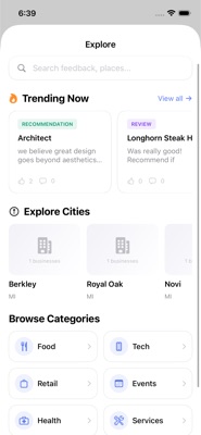 FeeditBak explore page